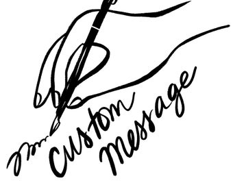 Custom Message | Handwritten Note