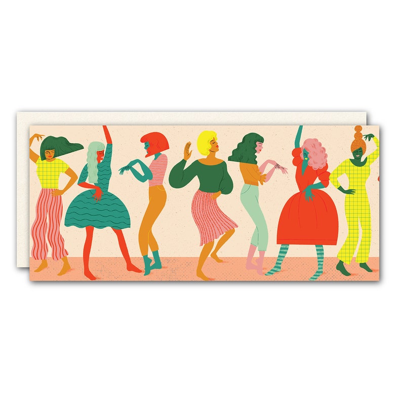 Dancing Queen Card Birthday Card Celebrate Card Party Celebration Congrats Congratulations image 1
