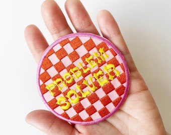 Embroidered Patch | Problem Solver | Reward Patch for Kids | Patches for Kids