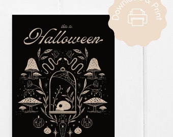 INSTANT DOWNLOAD Printable | This Is Halloween | Printable Halloween Card | Digital Halloween Party Invitation | Halloween Greeting Card