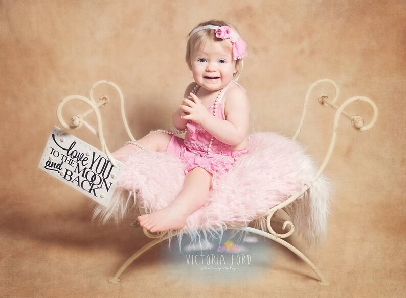 Newborn toddler iron bed chair photo prop metal bench Etsy