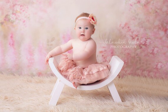 Curved Bench Photo Prop White Wooden Bench Photography Prop Etsy