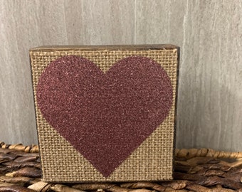Tiered tray/valentine/love/heart/rustic/shelf sitter