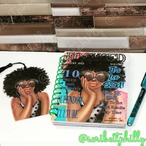Cadernos do Zodíaco - Cadernos - Bloco de Notas - Black Girl Magic - Aquário - Peixes - Áries - Touro