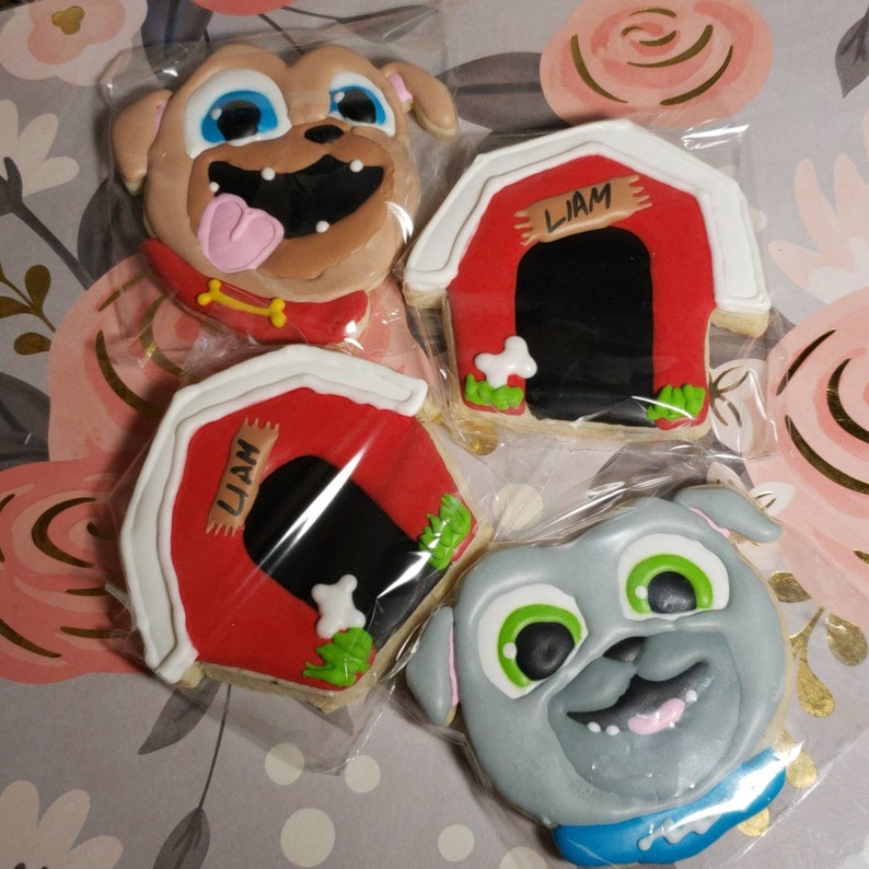 Puppy Dog Pals Themed Cookies Set of 12 Cookies Etsy