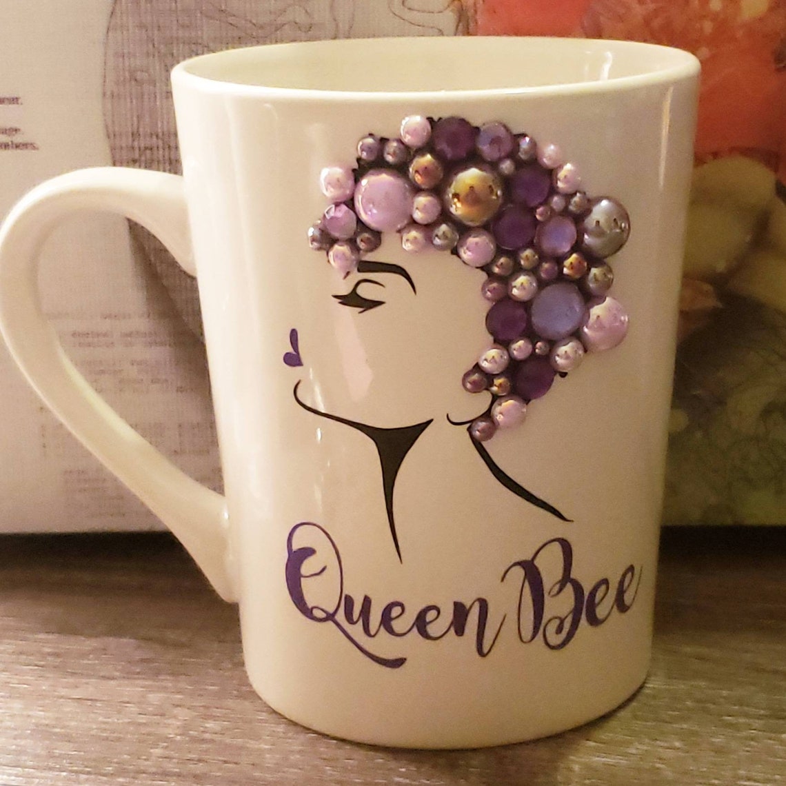 Queen Bee Coffee Mug Bling Mug Personalized Mug | Etsy