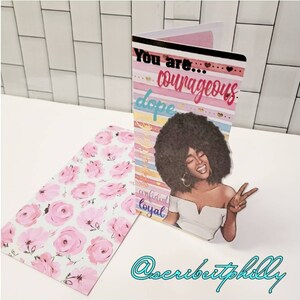 Encouragement Card- Black  Greeting Card- Black Woman Greeting Card -2D Greeting Card
