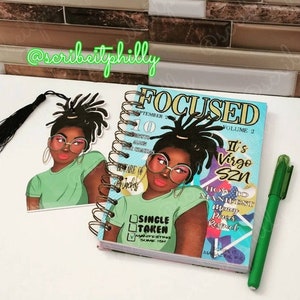 Zodiac NoteBooks3 - Cadernos - Bloco de notas - Black Girl Magic - Escorpião - Sagitário - Capricórnio - Libra