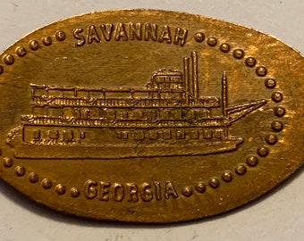Desert Princess Lake Mead Riverboat Rear Paddle Wheel Steamboat elongated penny keepsake penny Squished Penny Nevada keepsake coin HT5864