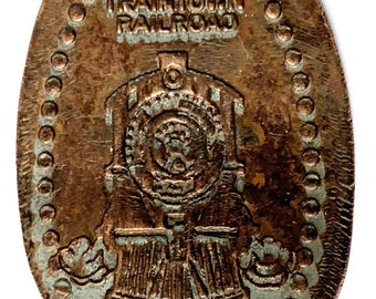 Big Thunder Pressed Penny Key Chain Disneyland