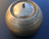 Brass Tea Caddy Container Solid Brass with correct Brass Lid