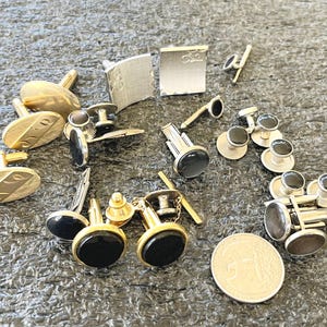 Mixed sets of cufflinks tux buttons and tie bar  LGJ