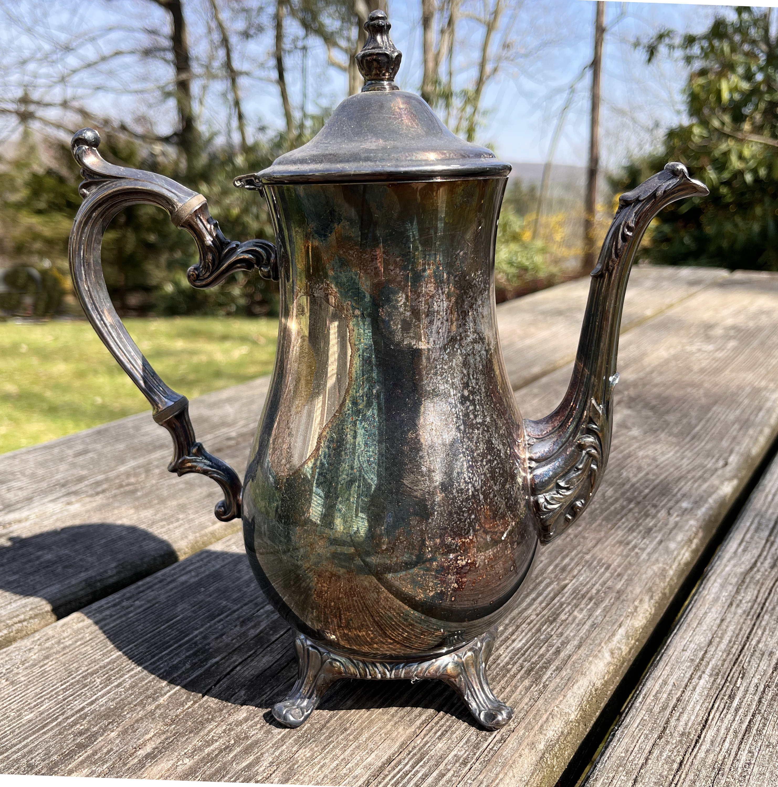 Wm ROGERS 800 Silverplate Coffee/tea Pot 1930s With Eagle Wm ROGERS 800 Silverplate Coffee/tea Pot 1930s With Eagle