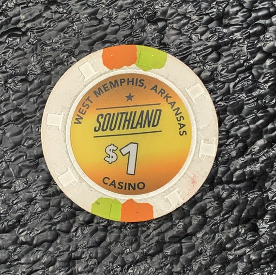 Southland Casino West Memphis Gambling Chip Vintage Poker Chips