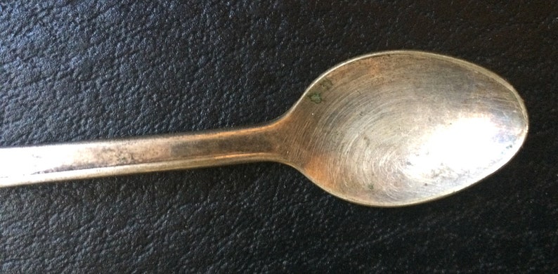 Gerber Winthrop Long Shaft Vintage Baby Spoon Silver Plated Advertising Promotion Baby Figural Spoon HT131
