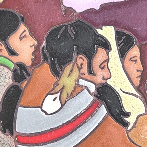 Arius Sante Fe Tile Art Wall Decor Vintage American Indians 8”x 8” ( B4.5)