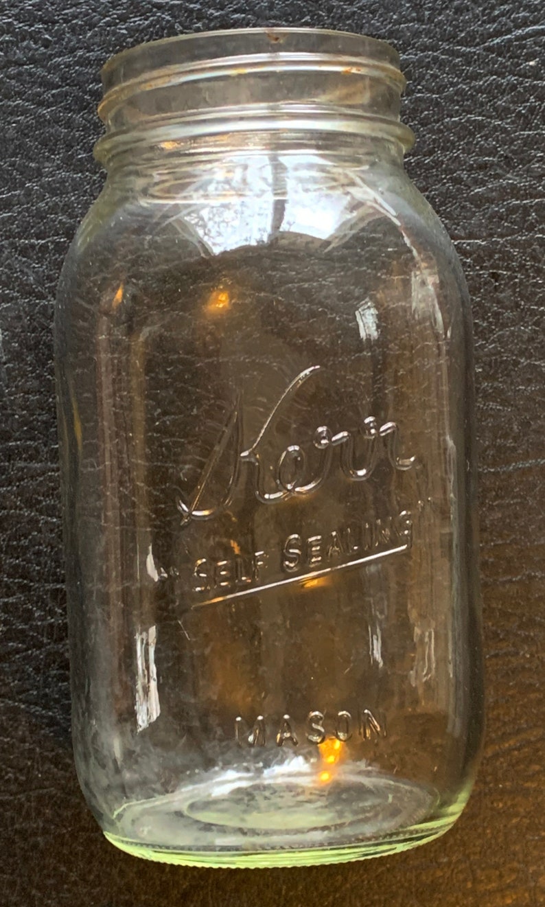 Vintage Canning Clear Kerr Self Sealing Small Mason no 505 Etsy