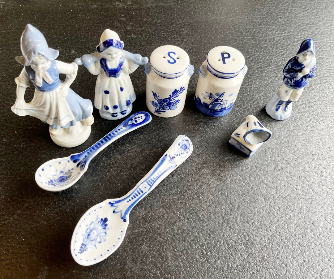 Delft Blue Holland Accessories and Figurine Collection 8 Etsy