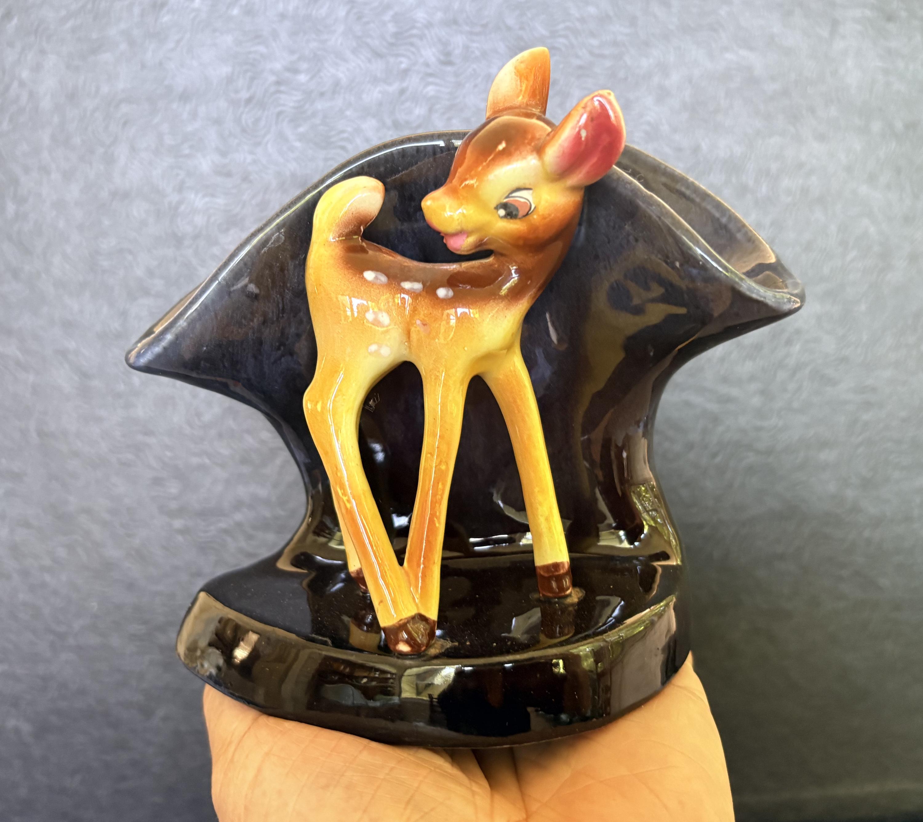Vintage Bambi Figurine Ceramic - Etsy