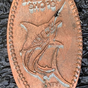 Swordfish Katy Texas Bass Pro Shops elongated penny pressed penny  HT10155