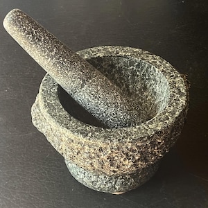 Granite Mortar and Pestel 5” Unpolished  Exterior        BHW