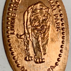 Big Cat Living Treasures Animal Park Donegal elongated penny keepsake penny Pennsylvania HT7143