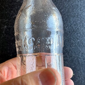 Vintage NoCafeen Embossed Soda Bottle Springfield MA image 6