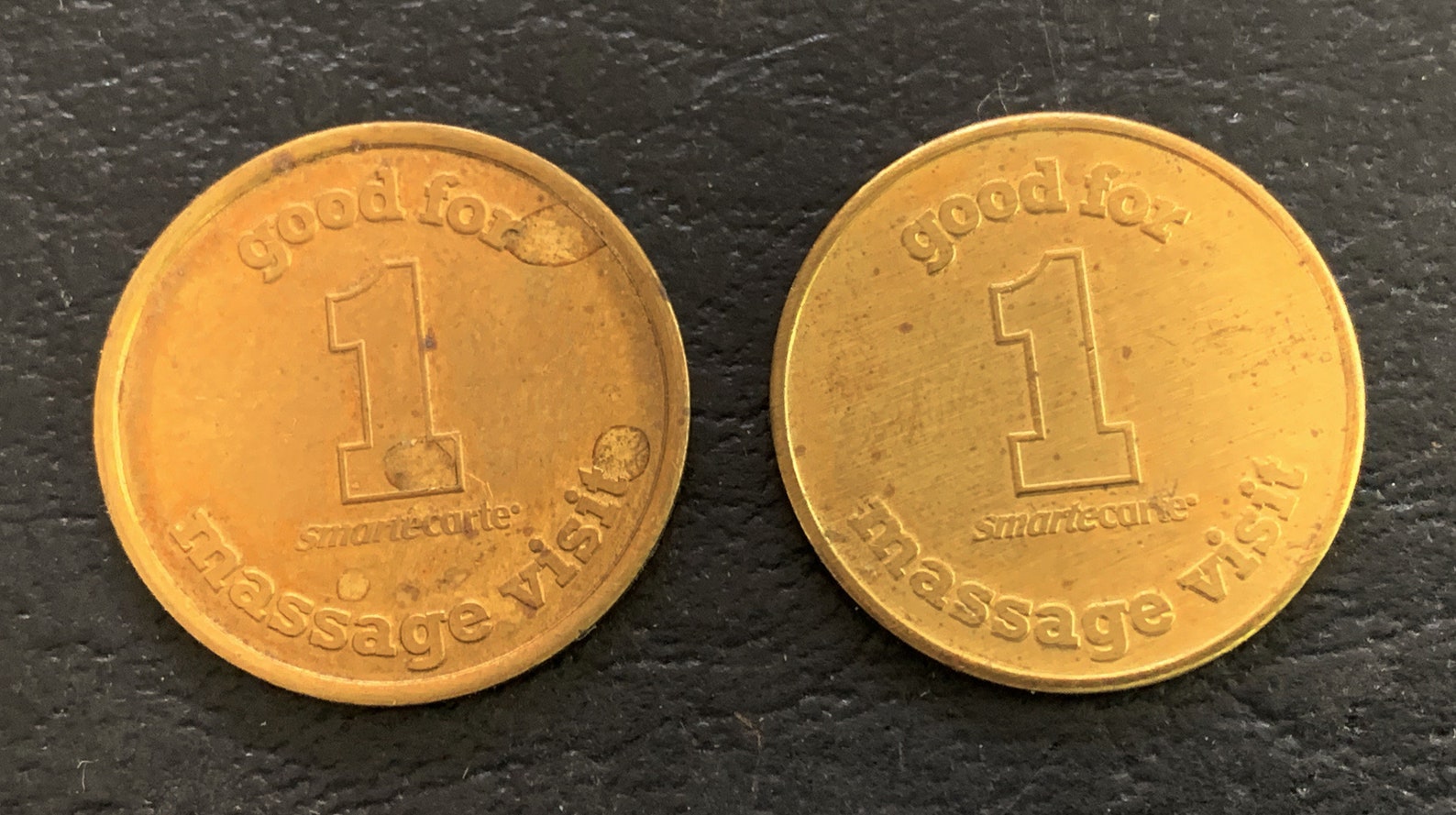 Fitness Massage Coins Two Tokens Good for One Visit Etsy