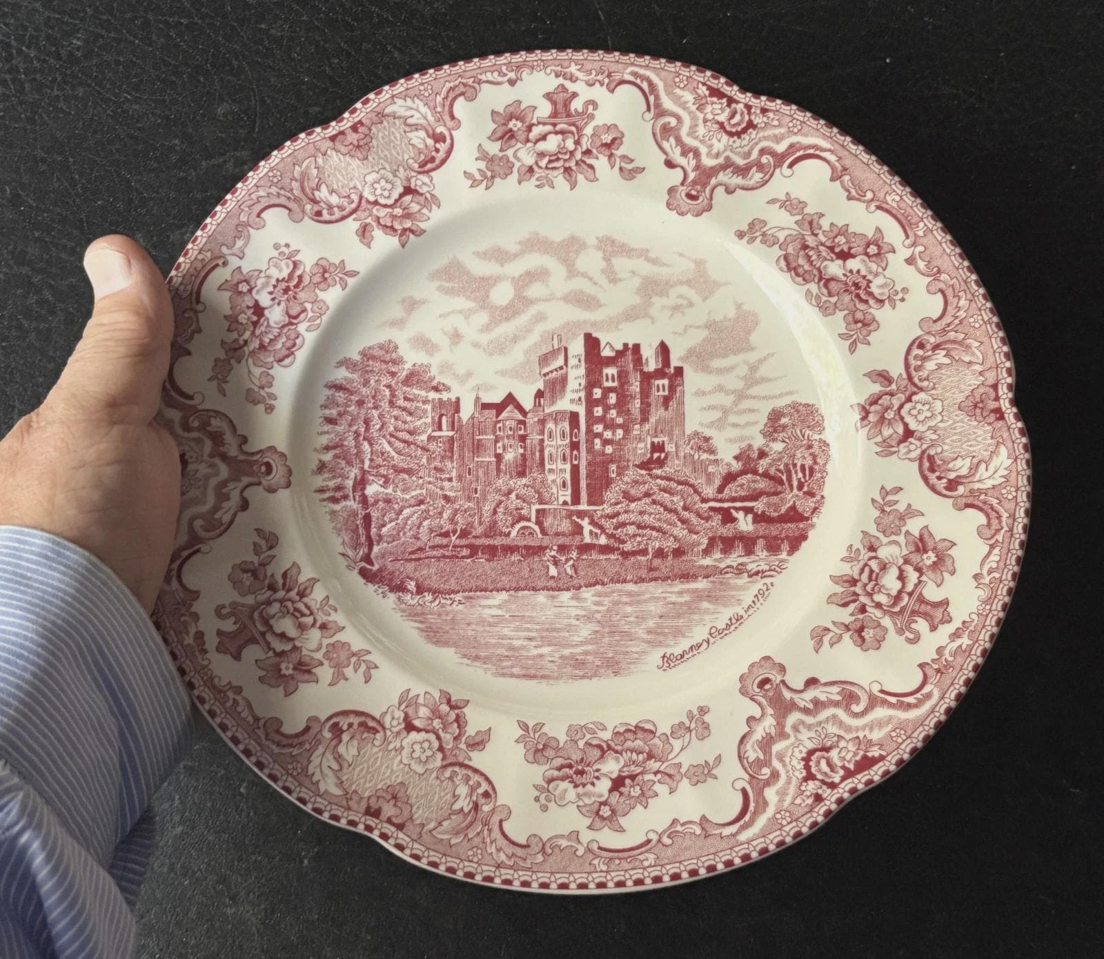 Red and White Johnson Bros England Old British Castles - Etsy