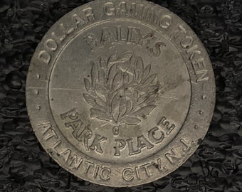 Bally's Park Place Atlantic City NJ Casino One Dollar Chip Silver Tone Token T30