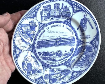 Chicago Illinois Museum Of Science And Industry Souvenir Plate