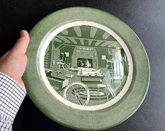 Colonial Homestead by Royal Similar to Royals the Old Curiosity Shop Charger Chop Plate   GBIN