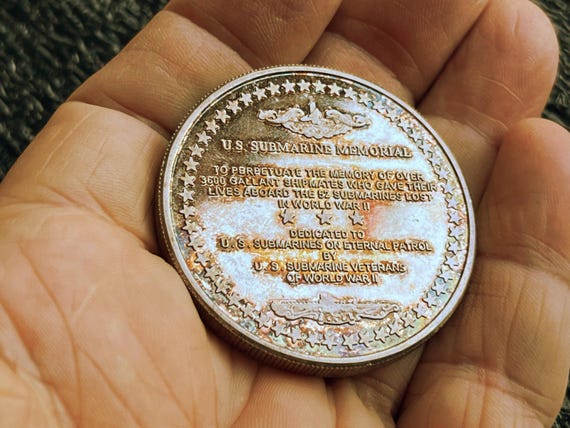 アメリカ潜水艦記念銀貨プルーフコイン - Wall of Honor H756 - Etsy 日本