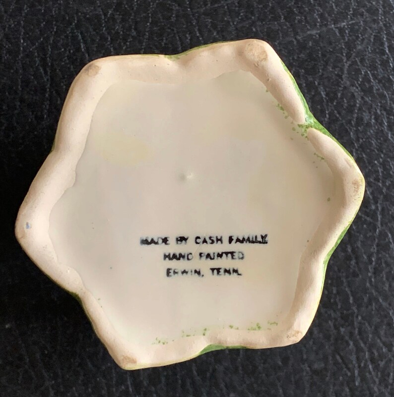 Cash Family Pottery Erwin Tennessee Art Pottery Violets Hand Etsy