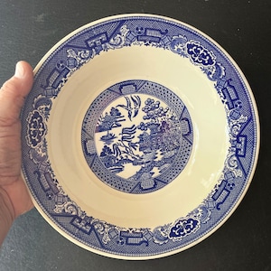 Blue Willow by Royal China 10” Rimmed Serving Bowls     GBWRB