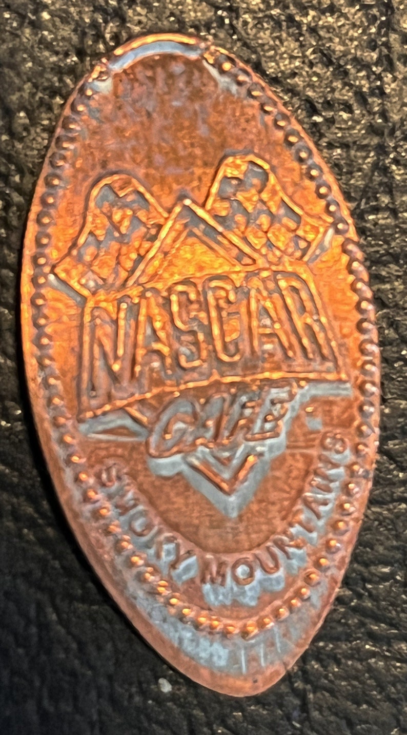 NASCAR Speed Park Smoky Mountains Tennessee Elongated Penny Etsy