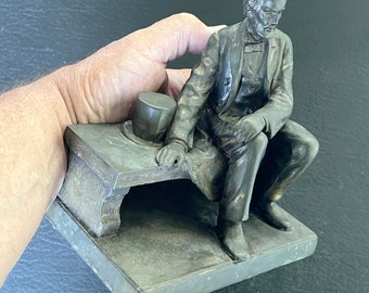 ヴィンテージ リンカーン大統領の顔 - リンカーンの顔 - 真鍮の