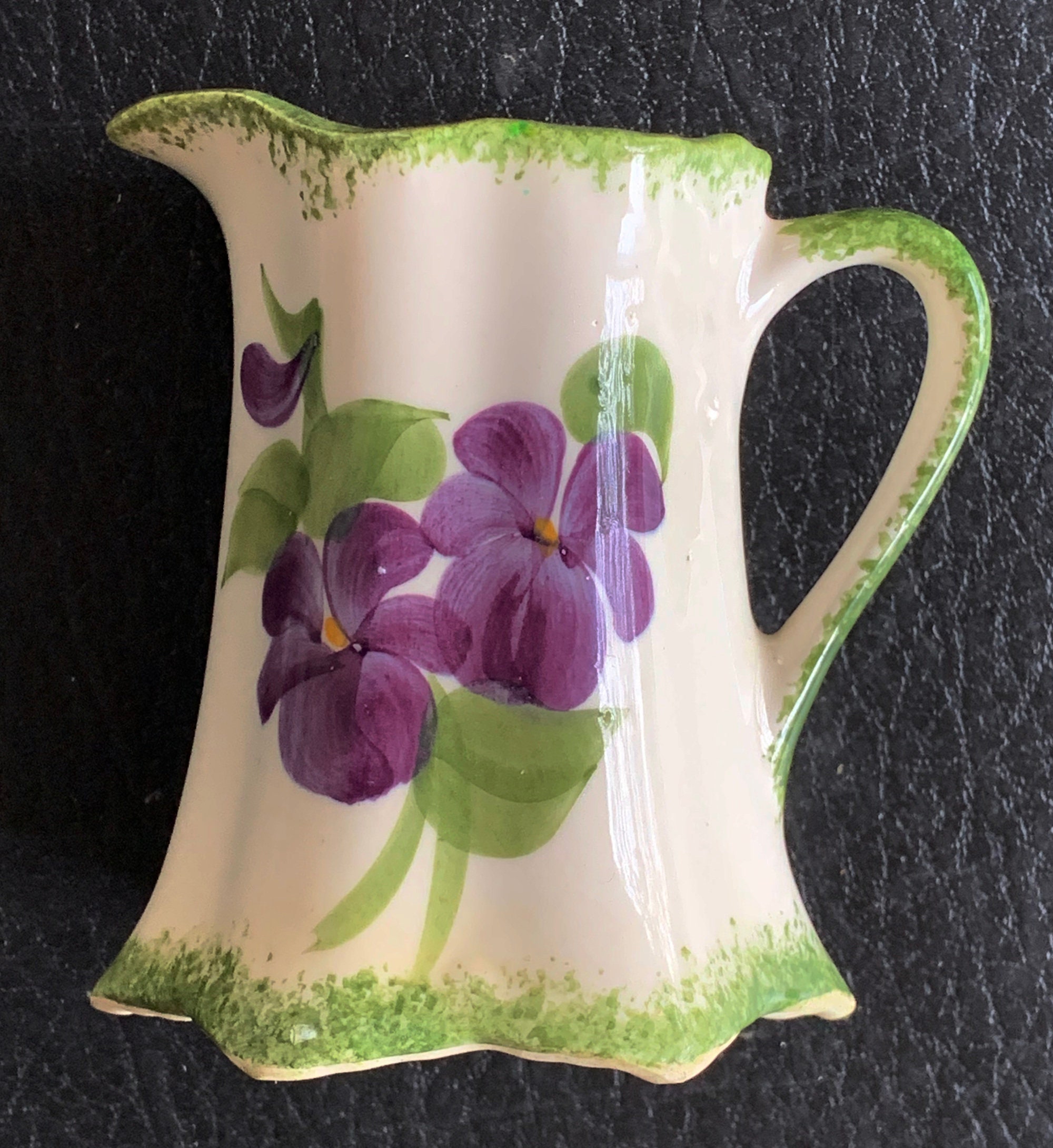 Cash Family Pottery Erwin Tennessee Art Pottery Violets Hand Etsy