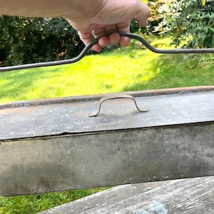 Cazador furtivo de pescado de tamaño completo, enlatado, de 24 pulgadas con mango giratorio, marcado con Francia 60, cazador furtivo de salmón Poissoniere GL1