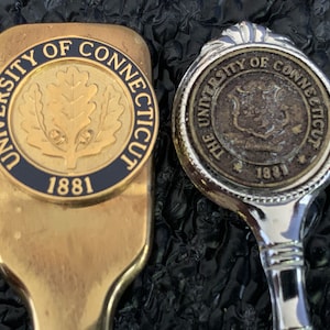 Connecticut Spoons Souvenir Spoon Two From University of Connecticut  SS241