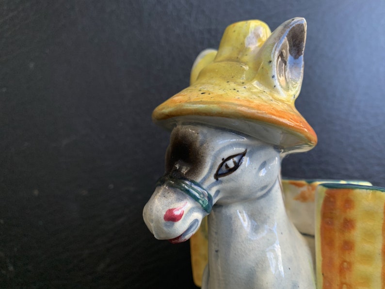 Mexican Donkey Three Basket Burrow Catch all Cuff Links Rings Jewels