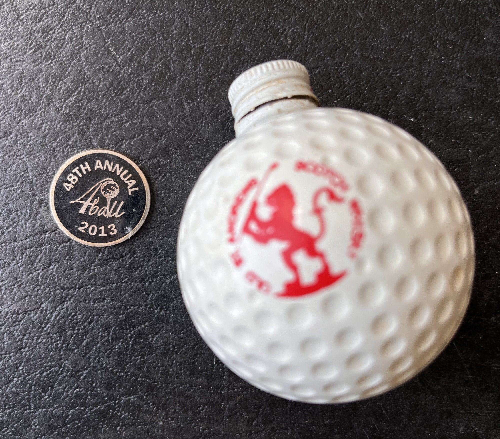 Old St. Andrews Scotch Whisky Golf Ball Miniature Decanter