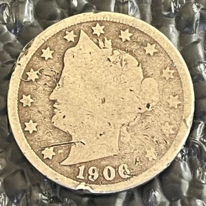 1906 Liberty V Nickel/ Liberty Head Nickle     CTA378