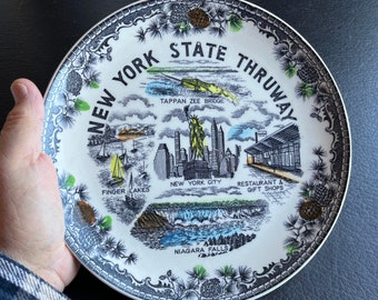 New York State Thruway Vintage Souvenir Plate