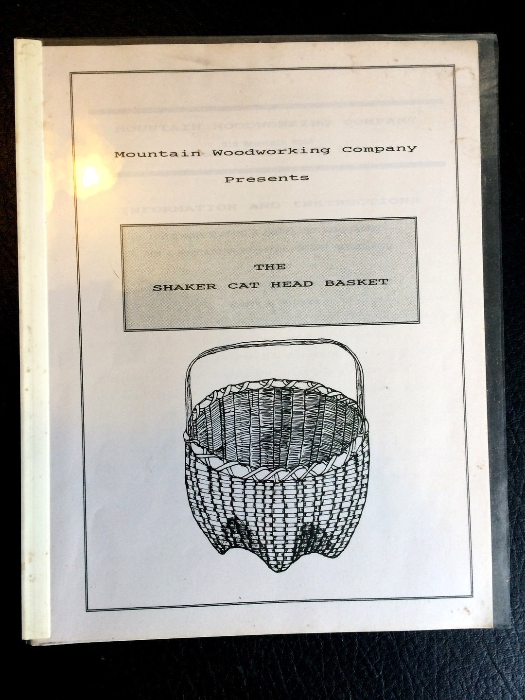 Shaker Cat Head Basket Instructions and Information. Etsy