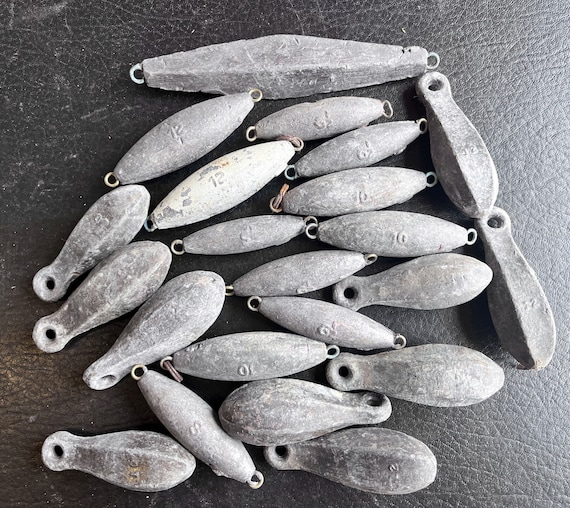 Lot of Lead Fishing Weights as Shown About 14 Lbs 