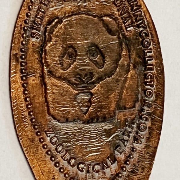 Panda Smithsonian National Zoological Park elongated penny keepsake penny Washington DC pressed penny HT11122