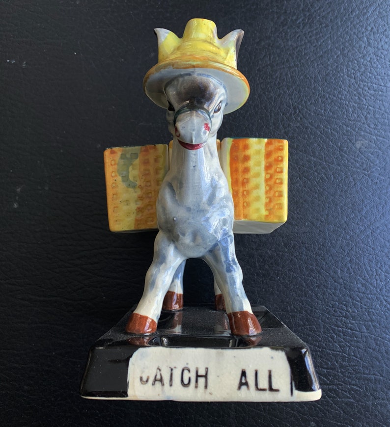 Mexican Donkey Three Basket Burrow Catch all Cuff Links Rings Jewels