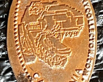 Lego Land Lego Dinosaur Legoland elongated penny Squished penny Carlsbad California  HT11669