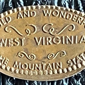 Virginie-Occidentale Wild and Wonderful The Mountain State penny allongé sou souvenir penny HT11752